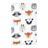 Hudson Baby Unisex Baby Cotton Flannel Burp Cloths, Woodland Faces, One Size - 3 of 4