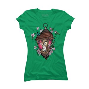 Junior's Design By Humans Beautiful Lantern By Adamzworld T-Shirt - 1 of 3