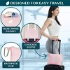 PAVILIA Travel Blanket Pillow Set, Airplane Portable Throw with Arm Hole Compact Soft Bag, Flight Plane Car Travel Gift - 4 of 4