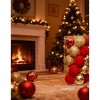 2.36 Inch 25pcs Shatterproof PVC Christmas Balls - Bulk Tree Filler Ornaments, Holiday Decor Essential - 4 of 4