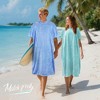 Tirrinia Hooded Beach Towel for Women Men, Surf Cape Changing Towel with Hood, Microfiber Wetsuit Changing Robe, Oversized Fit Most - 2 of 4