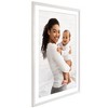 Americanflat 28x40 Picture Frame with Polished Plexiglass - Use as 24x36 Frame with Mat or 28x40 Frame Without Mat - Hudson Collection - White - 4 of 4