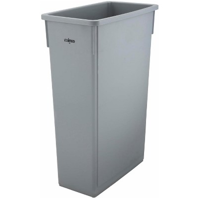 Slender Trash Can, 23-Gallon, Gray,Medium
