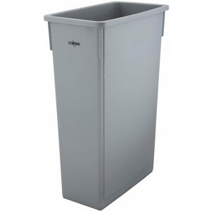 Slender Trash Can, 23-Gallon, Gray,Medium - 1 of 4