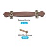 Unique Bargains Leather Suitcase Dresser Drawer Knobs and Pulls with Screws 4 Pcs - 3 of 4
