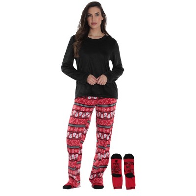 Just Love Ultra-Soft Womens Pajama Pant Set with Nightgown & Matching Socks  Luxurious Sleepwear