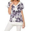 Women's Star Print Top - honeyme - 2 of 4
