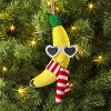 5" Christmas Fabric Fruit Banana Ornament - Wondershop™ - 2 of 3