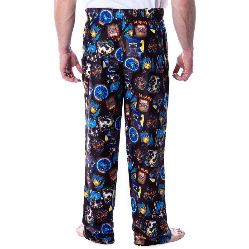 Def Leppard Men's Rock Band Album Covers Print Lounge Sleep Pajama Pants Multicolored, 3 of 5
