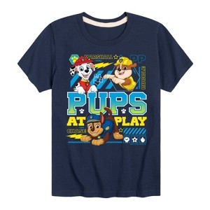 Boys' - Paw Patrol - Pups At Play Short Sleeve Graphic T-Shirt - 1 of 4