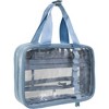 Max Studio Tubular Quilted Nylon Clear Toiletry Bag - 3 of 4