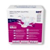 Seni Super Quatro Adult Incontinence Brief XL Heavy Absorbency Breathable / Overnight, S-XL08-BQ1, Severe - 4 of 4