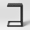 Esker Recycled Resin Rectangle C-Shaped Patio Accent Table Gray - Threshold™ - image 3 of 4