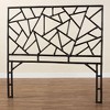 bali & pari Queen Size Frydel Rattan Standalone Headboard Black - 3 of 4