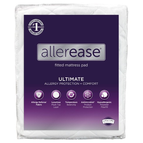 Ultimate Protection And Comfort Allergy Protection Mattress Pad - AllerEase - image 1 of 4