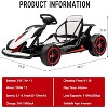 24V Electric Go Kart for Kids, Drift Kart with 2¡Á200W Motors, 7Ah Battery, Pedal Drive, Racing Go Kart Toy for Outdoor Fun - 2 of 4