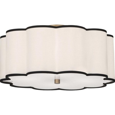 Robert Abbey Lighting Axis - Light Flush Mount in  Aged Brass