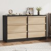 Whizmax 6 Drawer Dresser for Bedroom, Wooden Dresser Organizer with Storage, Modern Double Chest of Drawers for Bedroom, Living Room, Nursery - 3 of 4