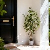 Coucheta 2pcs 4FT Artificial Trees Indoor, Artificial Fake Tree Flower Potted, Artificial Plants for Home Office Party Indoor Outdoor Deco - 4 of 4