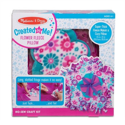 Photo 1 of Melissa & Doug Created by Me! Flower Fleece Throw Pillow No-Sew Craft Kit