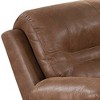 Royal Hampton 41 Inch leatherette Reclining Chair with USB Port, Brown - 4 of 4