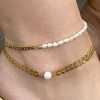 Pompeii3 Eden 5mm Freshwater Pearl Anklet 18k Gold Plated 9" with 1.5" Extender - 3 of 4