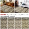 Washable Area Rug Non Slip - Low Pile Vintage Faux Wool Soft Rug, Machine Washable Foldable Distressed Floral Accent Carpet for Living Room - 3 of 4