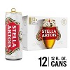 Stella Artois Premium Lager Beer - 12pk/12 fl oz Cans  - 2 of 4
