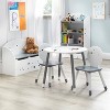 3pc Talori Kids' Table and Chair Set Gray/White - Buylateral - image 4 of 4