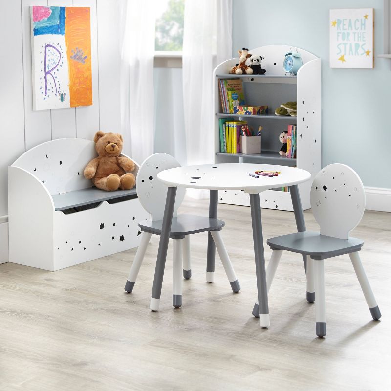 3pc Talori Kids&#39; Table and Chair Set Gray/White - Buylateral, 5 of 7