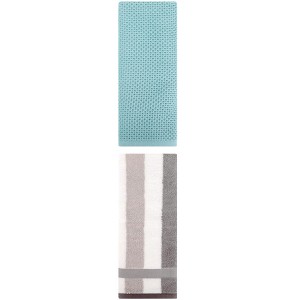 REGALWOVEN Cotton Soft Absorbent Bathroom Hand Towel for Kitchen Hotel and Spa 13" x 30"/13" x 29" 2 Pcs - 1 of 4