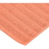 Classic Solid Eco-Friendly Modern Textured Premium Cotton Traditional 2-Piece Absorbent Bath Mat Set by Blue Nile Mills - 3 of 4