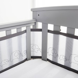 BreathableBaby Breathable Mesh Crib Liner - Deluxe Embroidered Collection - 1 of 4