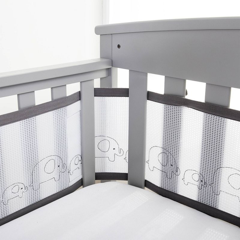 BreathableBaby Breathable Mesh Crib Liner - Deluxe Embroidered Collection, 1 of 12