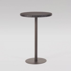 Dominic Wicker Round Bar Table Multibrown - Christopher Knight Home: Weather-Resistant Patio Furniture - 1 of 4