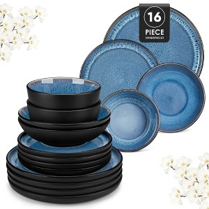 vancasso16 Piece Stoneware Dinnerware Set with Dinner Plates, Dessert Plates, Soup Plates and Bowls for 4 - 1 of 4