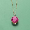 Ross-Simons 7.75 Carat Pink Quartz Pendant Necklace With Diamonds in 14kt Yellow Gold - 3 of 4