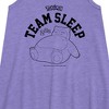 - Pokémon - Snorlax Team Sleep Graphic Sleeveless Aline Dress - 2 of 3