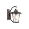 Chloe Lighting Caradoc Transitional 1 Light Rubbed Bronze Outdoor Wall Sconce 12" Height - 2 of 4