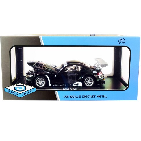 Bmw Z4 Gt3 Black And Silver 1 24 Diecast Model Car By Optimum Diecast Target