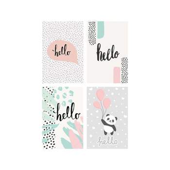 Better Office Hello Cards with Envelopes 6" x 4" Assorted Colors 100/Pack (64560) 