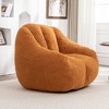 Lyngins Plush Faux Fur Bean Bag Chair, Lazy Chair with Tufted Soft Stuffed Filling, Ergonomic Accent Chair, Single Sofa Chair for Dorm/Apartment, - 3 of 4