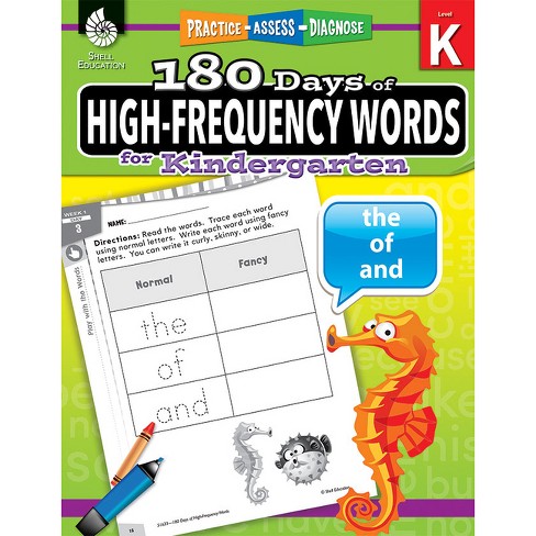 180 Days Of High-frequency Words For Kindergarten - (180