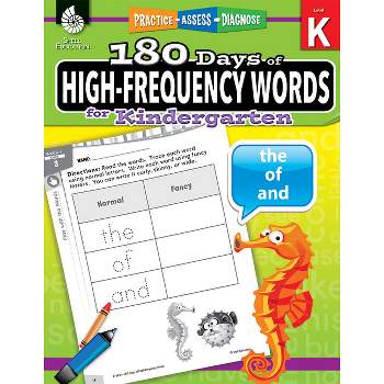 180 Days of High-Frequency Words for Kindergarten - (180 Days of Practice) by  Jesse Hathaway (Paperback)