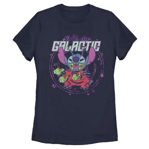 Womens Lilo & Stitch Dads Are Galactic T Shirt - 1 of 4