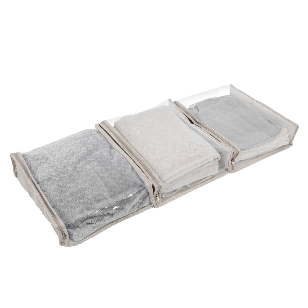 Photos - Ironing Board Household Essentials Set of 3 Under Bed Zippered Sweater Storage Bags with