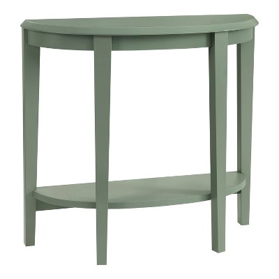 24/7 Shop At Home 36 Heartrhythm Transitional Half Moon Console Table with Shelf"