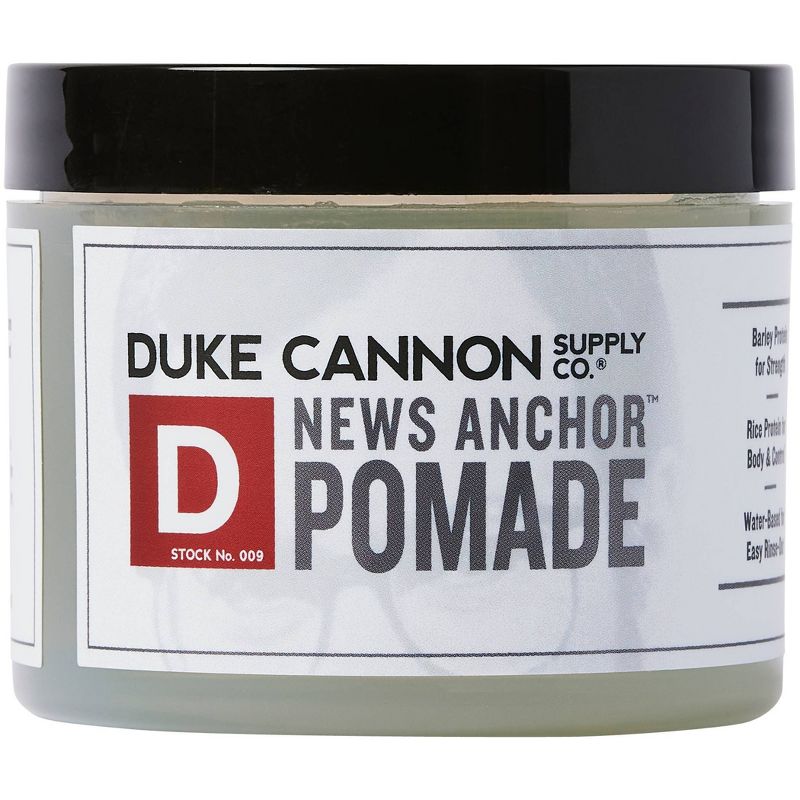 Duke Cannon News Anchor Pomade - Strong Hold, Low Shine Hair Styling Pomade for Men - 4.6 oz, 3 of 12