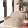 Christopher Knight Home Geoffrey Modern 43" Velvet Bean Bag Chair with Armrest - 2 of 4