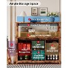 55" Farmhouse Coffee Bar Cabinet with Power Outlet&LED Light,Sliding Barn Door Buffet Cabinet,Removable Wine Rack,for Kitchen Dining Living Room - 2 of 4